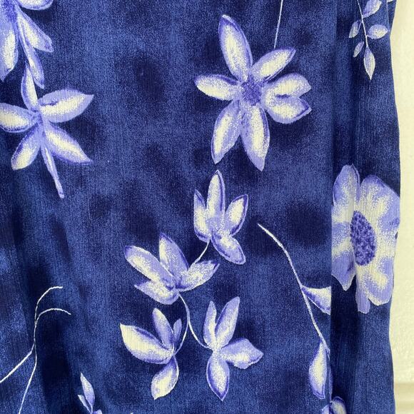 Islandx Hawaii Mini Floral Summer Dress Spaghetti Strap Blue Beach - Picture 3 of 6